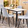 Ensemble table marbre + 4 chaises thumb 0