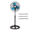 Ventilateur sur pied bleu noir electrique thumb 1