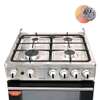 CUISINIERE ASTECH 4FEUX 60X60 + FOUR A GAZ FULL OPTION GRIS thumb 3