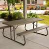 Table pliante LIFETIME avec banc intégré (8 personnes) thumb 4