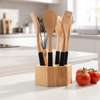 Set d'Ustensiles de Cuisine - 7 Pièces - Bois & Silicone thumb 0
