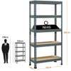Étagère métallique 4 plateaux gris pour garage thumb 5