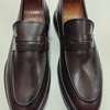 Chaussures cuir noir ou mocassin élégant semelle cuir thumb 6