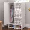 Armoire 3 battants blanche avec range chaussures intégré thumb 1