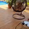 Fauteuil suspendu rotin  avec coussins thumb 4