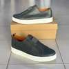 Chaussures en cuir avec semelle épaisse sans lacets thumb 0