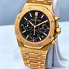 Montre  Piguet Royal Oak Chronographe or jaune bleu thumb 2