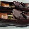 Mocassins cuir marron ou noir pompons homme confort thumb 1