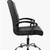 Chaise bureau cuir noir ergonomique réglable thumb 4