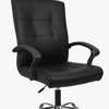 Chaise bureau cuir noir ergonomique réglable thumb 3