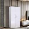 ARMOIRE 2BATTANTS 950X450X750 CM BLANC ARB002 (MFC13) thumb 1