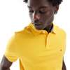 Tommy Hilfiger Polo Jaune Manches Courtes Ajusté thumb 0