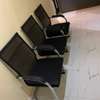 Fauteuil bureau ergonomique noir dossier haut chromé thumb 2