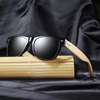 Lunettes de soleil aviateur noires verres gris dégradés thumb 2