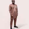 Tenue traditionnelle homme beige clair manches longues thumb 3