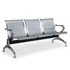 Banc 3 places métal gris argenté design moderne thumb 0