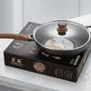 Poêle wok antiadhésive  32 cm avec couvercle en verre thumb 0