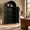 Armoire noire niche arquée 2 portes bois thumb 1