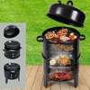 Barbecue à Charbon & Fumeur 3-en-1 – BBQ Gril thumb 1