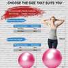 Ballon yoga d'exercice épais anti-éclatement pour Sport thumb 5