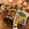 Machine à raclette et grill électrique noir gris 1500W thumb 3