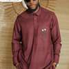 Ensemble traditionnel homme bordeaux noir coupe moderne thumb 9