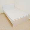 Lit simple blanc design moderne 90x190 cm thumb 1