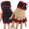 Gants moto demi-doigts cuir noir renforcés thumb 3