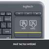 Logitech Clavier sans fil, Contrôle Média et Pavé Tactile thumb 5