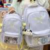 Sac à dos blanc petit/moyen nœud brodé avec panda thumb 4