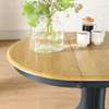 Table extensible bois massif pieds noirs moderne thumb 4