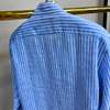 Ralph Lauren chemise Lin bleu rayé col boutonné thumb 2