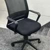 Chaise de bureau ergonomique noire maille respirante thumb 1