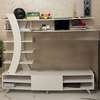 Meuble TV Duru blanc design moderne avec rangements thumb 3