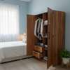 Armoire bois chêne 3 tiroirs portes battantes thumb 4