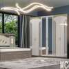 CHAMBRE A COUCHER 6BATTANTS 5PIECES GRIS BLANC MC627H thumb 3