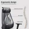 Chaise bureau ergonomique cuir noir dossier haut thumb 3