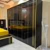 Armoire 4 portes bois  avec miroir central thumb 7