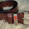 Diesel et Levis ceinture cuir  boucle métal logo thumb 0