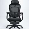 Chaise bureau ergonomique noire réglable avec roulettes thumb 0