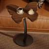 Table d'appoint papillon bois naturel thumb 1
