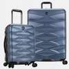 Set de deux valises TRAVELER'S CHOICE en coque bleue. thumb 2
