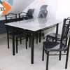 Ensemble table et 4 chaises noires design moderne thumb 1