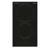 PLAQUE 2FEUX ENCASTRABLE KUMTEL ELECTRIQUE NOIR HV302 thumb 0