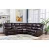 Salon en cuir 5 places avec fauteuils inclinables thumb 1