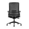 Chaise bureau ergonomique noire dossier mesh réglable thumb 3