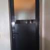 Porte intérieure noire alu vitre sablée standard thumb 2