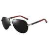 Lunettes de soleil aviateur noires verres foncés UV thumb 2
