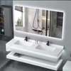 Meuble salle de bain  LED avec rangements thumb 0