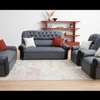 Salon 7 places en cuir anglais thumb 0